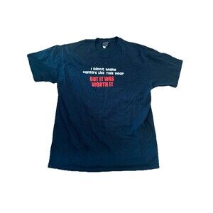 Vintage Y2K Anchor Blue Didn’t Make Santa’s List Christmas Graphic Size XL Shirt